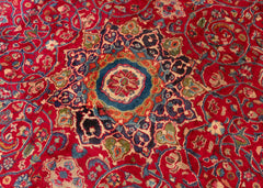 Vintage Sabzevar Hand-Knotted Wool Persian Rug (Size: 300 X 373 CM)