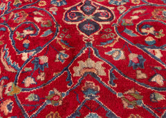 Vintage Sabzevar Hand-Knotted Wool Persian Rug (Size: 300 X 373 CM)