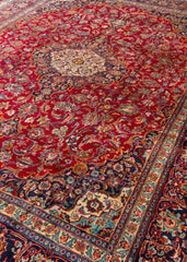 Vintage Kashmar Hand-Knotted Wool Persian Rug (Size: 285 X 390 CM)