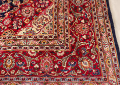 Vintage Isfahan Hand-Knotted Wool Persian Rug (Size: 285 X 390 CM)