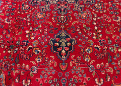 Vintage Sabzevar Hand-Knotted Wool Persian Rug (Size: 300 X 380 CM)
