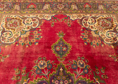 Vintage Azarbayejan Hand-Knotted Wool Persian Rug (Size: 250 X 360 CM)