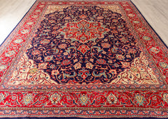 Vintage Sarouk Hand-Knotted Wool Persian Rug (Size: 300 X 406 CM)
