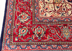 Vintage Sarouk Hand-Knotted Wool Persian Rug (Size: 300 X 406 CM)