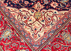 Vintage Sarouk Hand-Knotted Wool Persian Rug (Size: 300 X 406 CM)