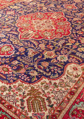Vintage Tabriz Hand-Knotted Wool Persian Rug (Size: 300 X 385 CM)