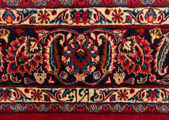 Signed Vintage Mashad Hand-Knotted Wool Persian Rug (Size: 245 X 340 CM)