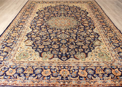 Vintage Esfahan Hand-Knotted Wool Persian Rug (Size: 300 X 405 CM)