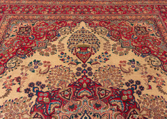 Vintage Sabzevar Hand-Knotted Wool Persian Rug (Size: 290 X 380 CM)