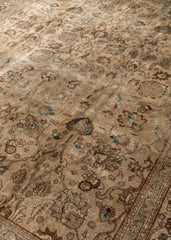 Vintage Tabriz Muted Hand-Knotted Wool Persian Rug (Size: 305 X 400 CM)