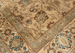 Vintage Tabriz Muted Hand-Knotted Wool Persian Rug (Size: 305 X 400 CM)