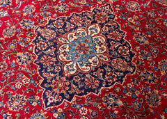 Vintage Kashan Hand-Knotted Wool Persian Rug (Size: 285 X 400 CM)