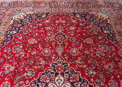 Vintage Kashan Hand-Knotted Wool Persian Rug (Size: 285 X 400 CM)