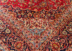 Vintage Kashan Hand-Knotted Wool Persian Rug (Size: 295 X 410 CM)