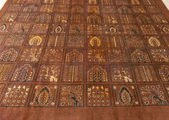 Vintage Tabriz Hand-Knotted Wool Persian Rug (Size: 280 X 380 CM)