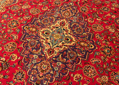 Vintage Kashan Hand-Knotted Wool Persian Rug (Size: 290 X 425 CM)