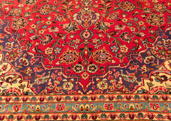 Vintage Kashan Hand-Knotted Wool Persian Rug (Size: 290 X 425 CM)