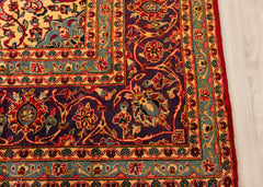 Vintage Kashan Hand-Knotted Wool Persian Rug (Size: 290 X 425 CM)