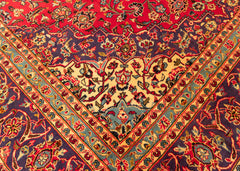 Vintage Kashan Hand-Knotted Wool Persian Rug (Size: 290 X 425 CM)