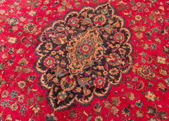 Signed Vintage Mashad Hand-Knotted Wool Persian Rug (Size: 300 X 380 CM)
