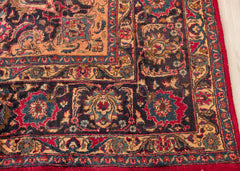 Signed Vintage Mashad Hand-Knotted Wool Persian Rug (Size: 300 X 380 CM)