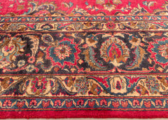 Signed Vintage Mashad Hand-Knotted Wool Persian Rug (Size: 300 X 380 CM)