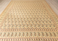Vintage Kashan Hand-Knotted Wool Persian Rug (Size: 300 X 390 CM)