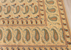Vintage Kashan Hand-Knotted Wool Persian Rug (Size: 300 X 390 CM)