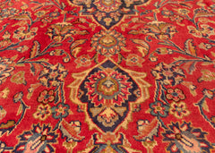 Vintage Kashan Hand-Knotted Wool Persian Rug (Size: 300 X 390 CM)