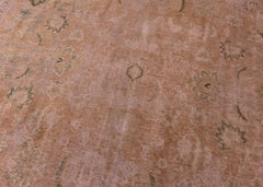 Vintage Overdyed Tabriz Hand-Knotted Wool Persian Rug (Size: 290 X 390 CM)