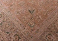 Vintage Overdyed Tabriz Hand-Knotted Wool Persian Rug (Size: 290 X 390 CM)