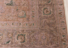 Vintage Overdyed Tabriz Hand-Knotted Wool Persian Rug (Size: 290 X 390 CM)