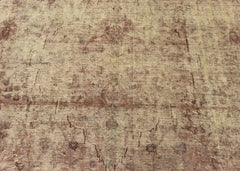 Vintage Overdyed Sabzevar Hand-Knotted Wool Persian Rug (Size: 280 X 370 CM)