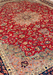 Vintage Arak Hand-Knotted Wool Persian Rug (Size: 310 X 405 CM)