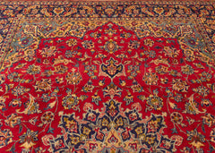 Vintage Sabzevar Hand-Knotted Wool Persian Rug (Size: 255 X 365 CM)