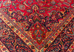 Vintage Yazd Hand-Knotted Wool Persian Rug (Size: 300 X 380 CM)