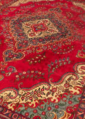 Vintage Tabriz Hand-Knotted Wool Persian Rug (Size: 280 X 390 CM)