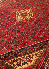 Vintage Hamadan Hand-Knotted Wool Persian Rug (Size: 255 X 350 CM)