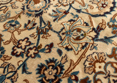 Vintage Nain Hand-Knotted Wool Persian Rug (Size: 250 X 350 CM)