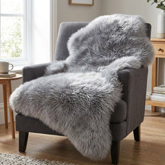 Single New Zealand Sheepskin Rug – Super Soft Long Wool
