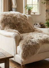 Taupe Sheepskin Rug - New Zealand Lambskin