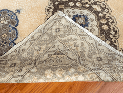 Vintage Turkish Hand- Knotted Wool Runner Rug