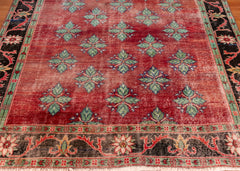 Vintage Hand-Knotted Turkish Rug