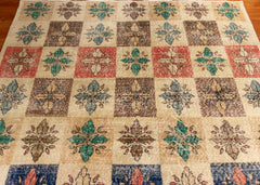 Vintage Hand-Knotted Turkish Rug