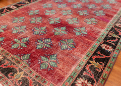 Vintage Hand-Knotted Turkish Rug