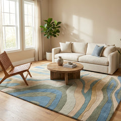 Stream Series 3 Modern Wool Rug