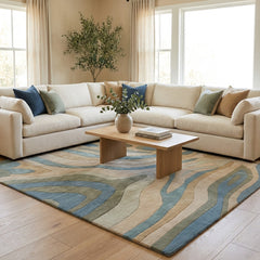 Stream Series 3 Modern Wool Rug