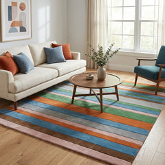 Stripe Series 1 Modern Wool Rug