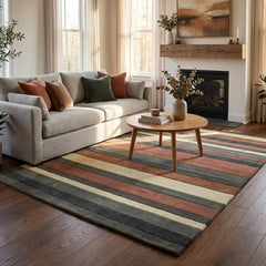 Stripe Series 2 Modern Wool Rug