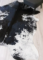 Salt Pepper Black & White Cowhide Rug (Size: 230 X 180 CM) CHR2170
